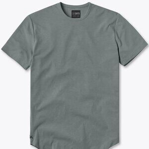 Cuts Clothing - AO Curve-Hem Tee (Sage, Medium)